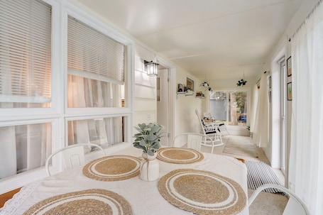 Cozy and airy spaces throughout our cabin!