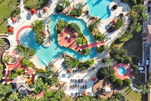 Resort with amenities including a lazy river