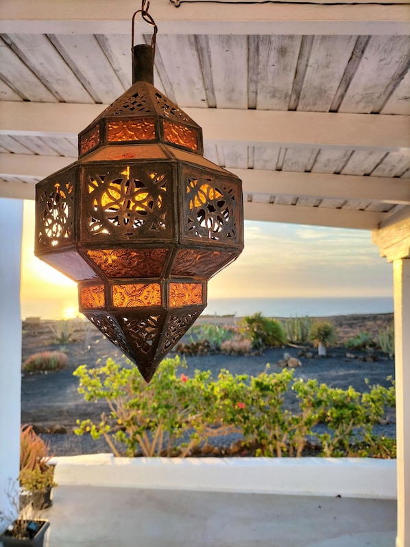Ocean view covered patio