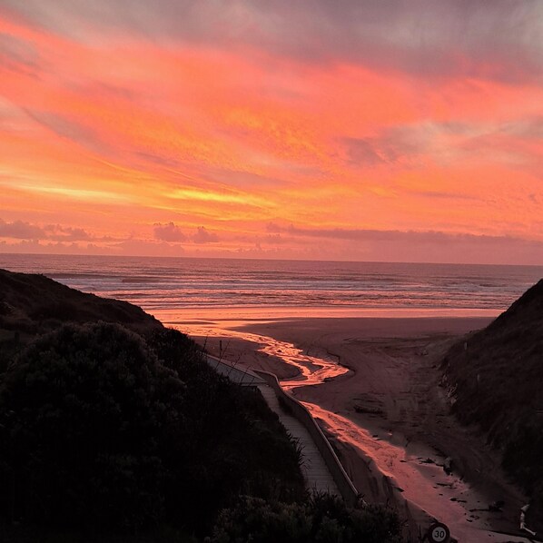 Blood red sunset