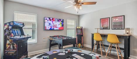 Enjoy our AMAZING game room! Enjoyable for all ages! 