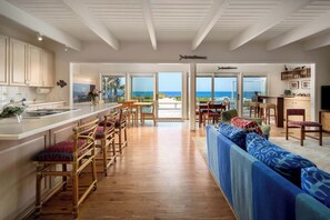 Looking out to the ocean from the entry hall