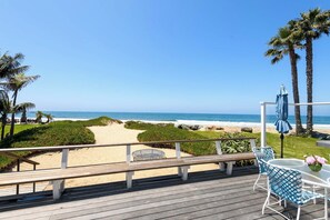 Entry level opens out to the main deck with Padaro Beach below