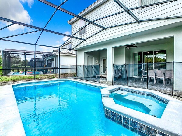 Dive into our Private Swimming Pool🏊