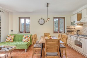 Kitchen and dining area