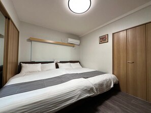 Queen bed and double bed