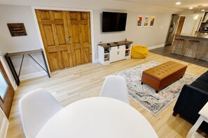 Sofa opens up into a full size bed that sleeps 2!
