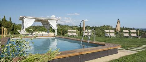 Water, Sky, Plant, Swimming Pool, Azure, Cloud, Tree, Shade, Grass, Urban Design