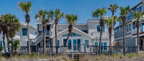 View from beach looking toward the house.