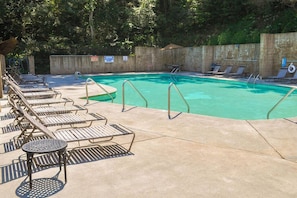 The community pool is available to all guests and is open seasonally, generally from mid-May to mid-September, depending on the weather.