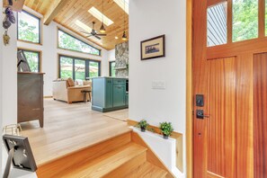 Entry hall and living room