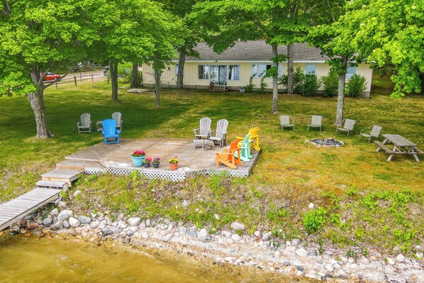 Central Lake Vacation Rental | 3BR | 2BA | 2,274 Sq Ft | 3 Steps to Access