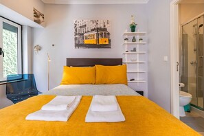 The bed comes with comfortable sets of bed linen ensuring you sleep well throughout the duration of your stay #lovely #vacations #portugal #pt #lisbon