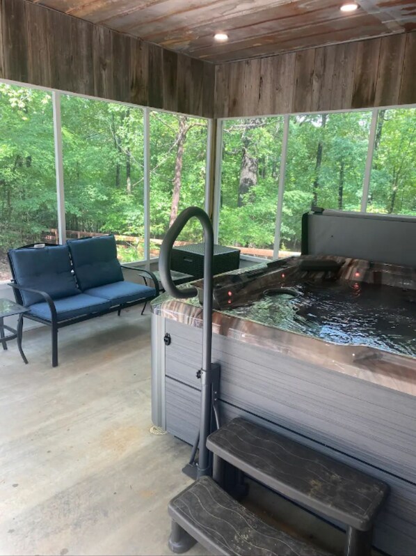 Bubbelpool inomhus