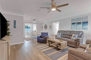 Eating area next to living room