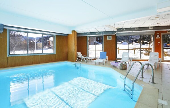 Spend time with family and friends in the indoor pool.