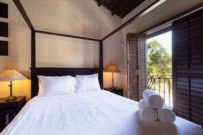 Cozy retreat: Unwind in this charming  bedroom.