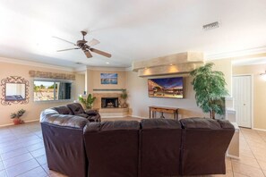 Spacious and bright living area with modern comforts.