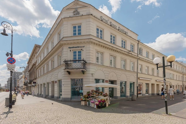 Unique property building. 