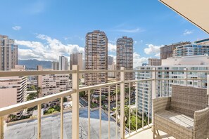 Waikiki City View from 1893's lanai!