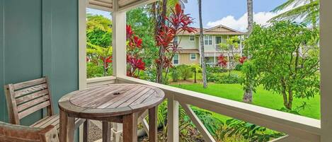 Nihilani at Princeville Resort #28B - Covered Bistro Dining Lanai - Parrish Kauai