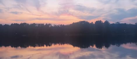 Sunrise across the lake.