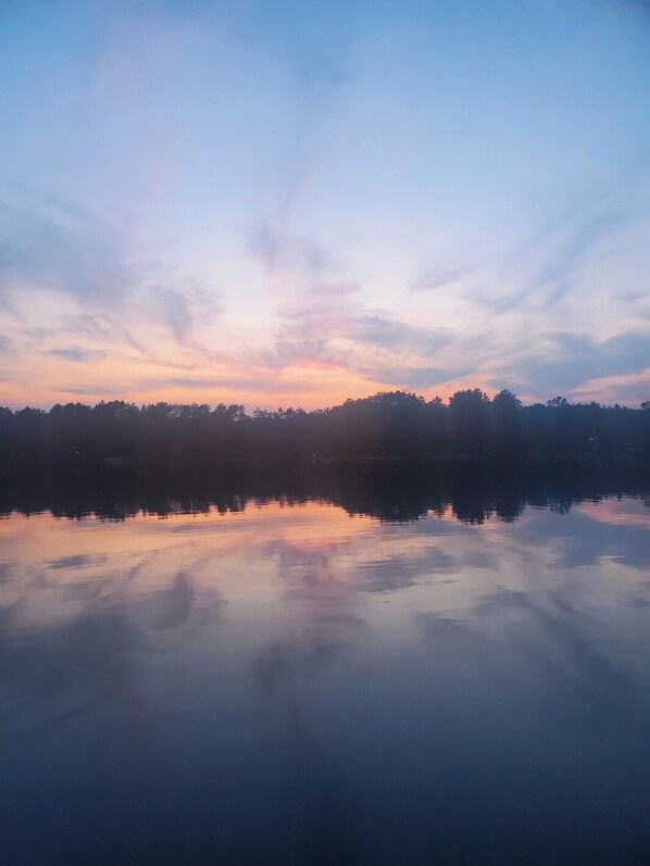 Sunrise across the lake.