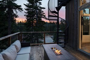 Main deck at sunset