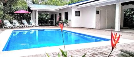 Private full-sized pool, plus, private parking! 