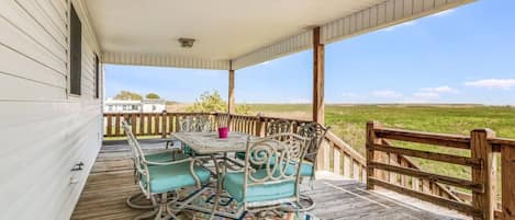 Enjoy your time looking at the Gulf of Mexico off the back patio.