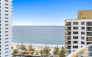 The seemingly endless ocean view from the balcony