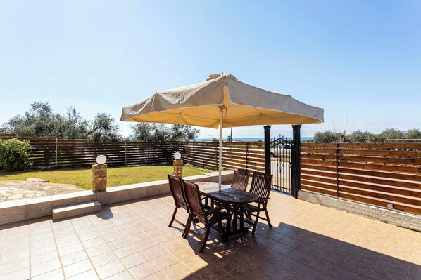 Exterior patio of the house