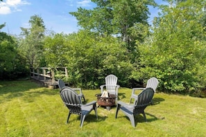 Sit by the solo stove firepit and enjoy the relaxing outdoors!