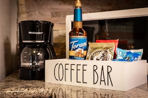 Coffee Bar to help you start your getaway