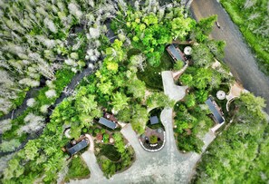 Over view of Forest Ridge Tiny Home Park in Au Train, MI 