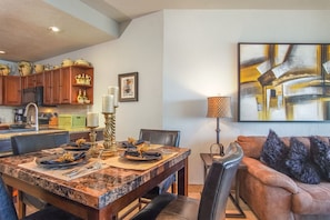 the dining table