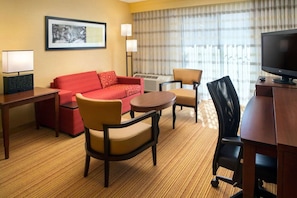 Living Area. Exact unit will be assigned upon arrival. Views, colors, and decor may vary.