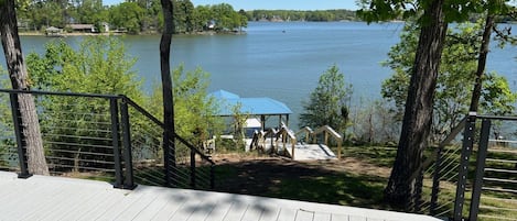 Our beautiful view and brand new dock!