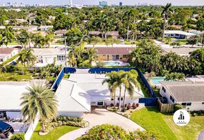 Aerial View of House