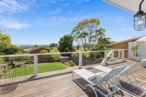 The deck and views of the water