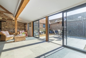Let the outside in, with the large french doors