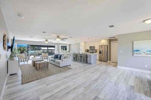 Large Open Floorplan with Coastal Design Elements