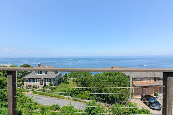 View of Ipswich Bay from the home's upper deck.