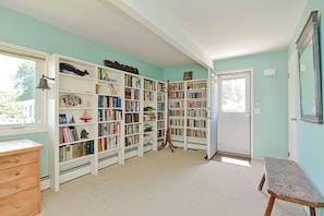 Borrow a book from the library to read on the deck.