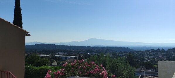 Blick von der Unterkunft