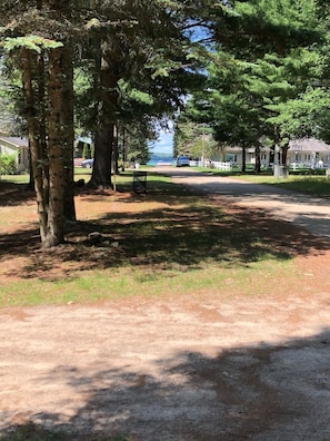 Our Lake access view from the front yard