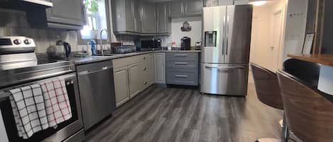 Kitchen just upgrade all new appliances.