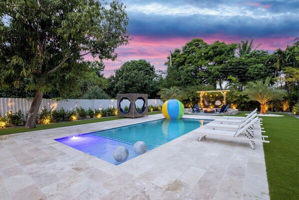 Enjoy the heated pool!