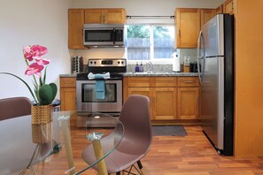 Dining and kitchen area