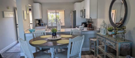 Fully renovated an open from the Kitchen, through the living room, to the lanai